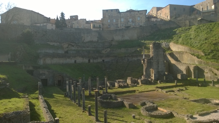Volterra's Roman Theater & Baths in Spring